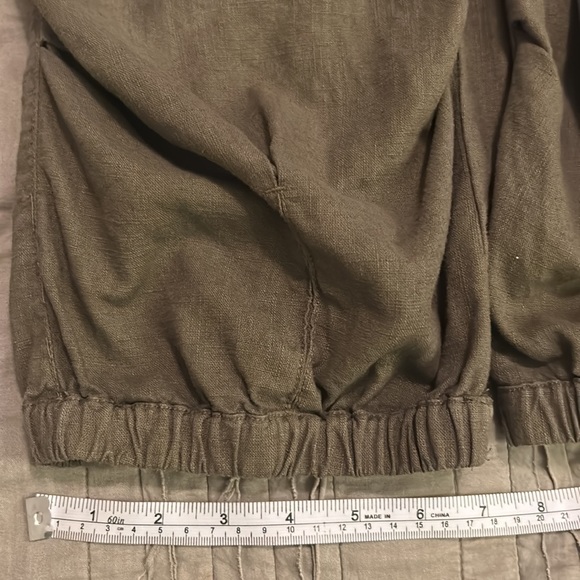 Free People Rock and Crop It Linen Cargo Pants - Picture 16 of 16